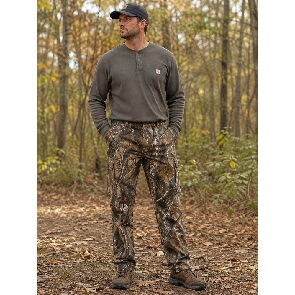 Outfitters Ridge Pants Big Mens 2XL  Realtree Hardwoods Camo Hunting Cargo